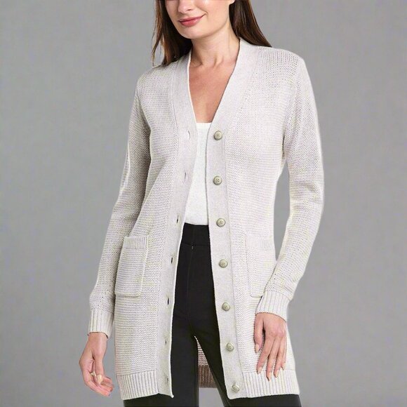 Cabi gray Cozy Cardigan sweater, size M, NEW WITH TAGS! - Picture 1 of 4